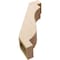 Ekena Millwork 5-inch W x 16-inch D x 22-inch H Copenhagen Rough Cedar Woodgrain TimberThane Knee Brace, Primed BRCUR05X16X22CHGRCPR - alternate 6